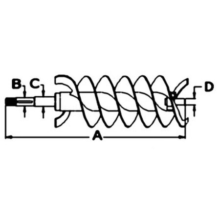 Aftermarket AH146214 Lower Grain Bin Loading Auger Fits John Deere CTS 940 9410 9500 9510 COH60-0208